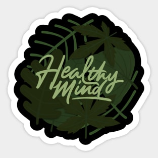 healthy mind 2 Sticker